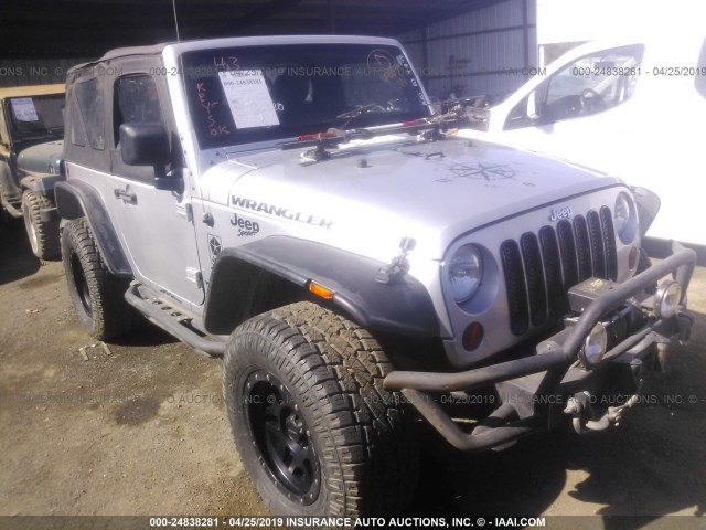 1J4AA2D19BL508057 - 2011 JEEP WRANGLER SPORT SILVER photo 1