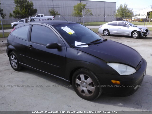 3FAFP31361R216152 - 2001 FORD FOCUS ZX3 BLACK photo 1