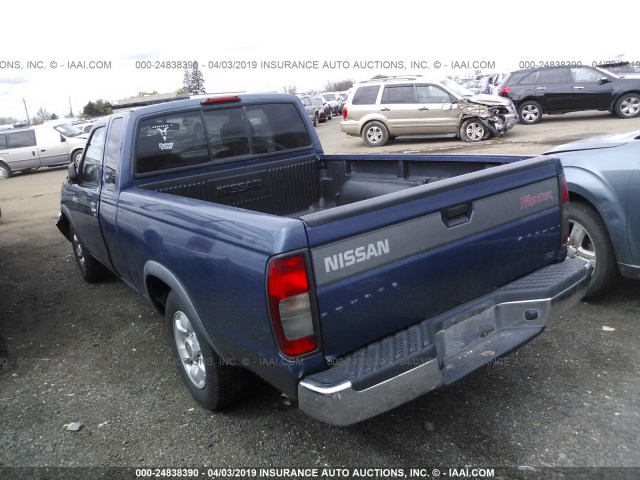 1N6DD26S7YC370377 - 2000 NISSAN FRONTIER KING CAB XE BLUE photo 3