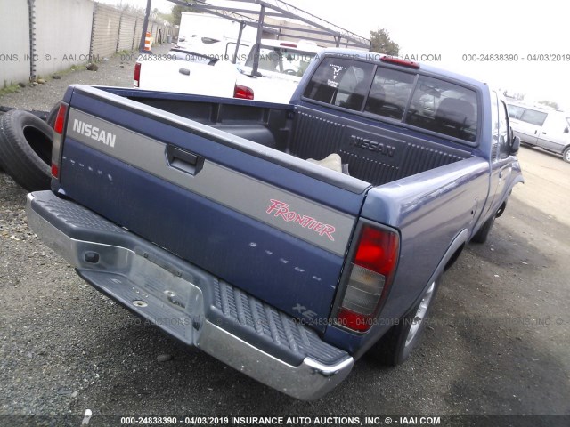 1N6DD26S7YC370377 - 2000 NISSAN FRONTIER KING CAB XE BLUE photo 4