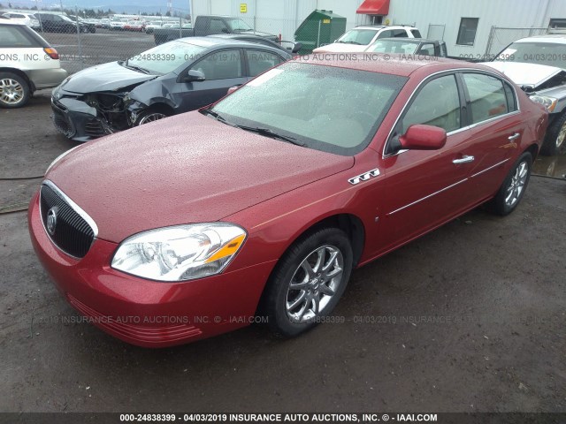 1G4HD57296U161956 - 2006 BUICK LUCERNE CXL RED photo 2