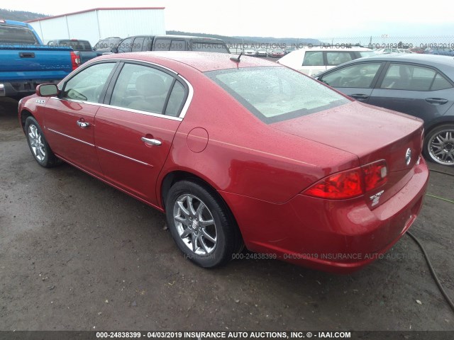 1G4HD57296U161956 - 2006 BUICK LUCERNE CXL RED photo 3