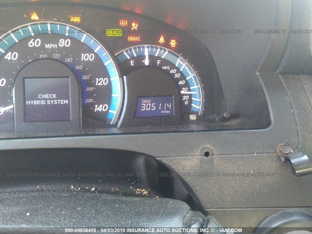 4T1BD1FK3DU085793 - 2013 TOYOTA CAMRY HYBRID/LE/XLE 黄色 照片 7