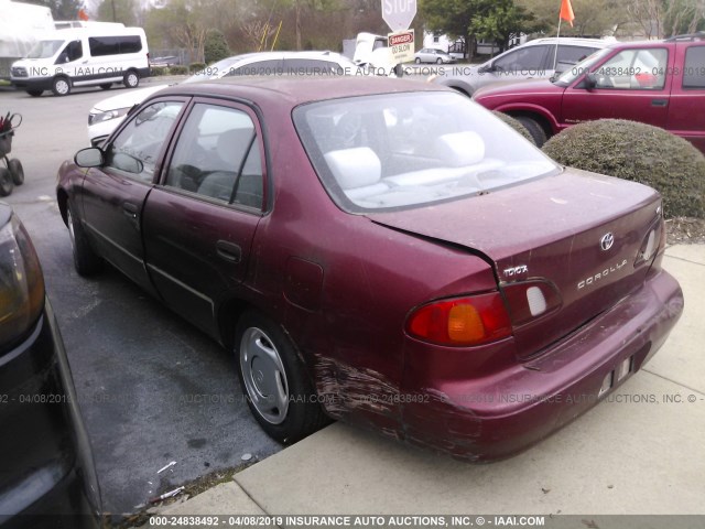 1NXBR12E6YZ386761 - 2000 TOYOTA COROLLA VE/CE/LE RED photo 3