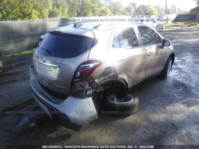 KL4CJASB6KB707295 - 2019 BUICK ENCORE PREFERRED BROWN photo 4