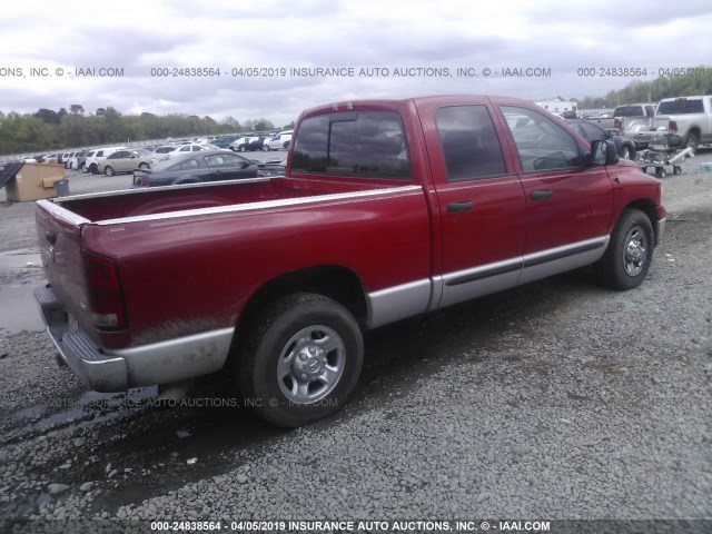 3D7KR28C75G731624 - 2005 DODGE RAM 2500 ST/SLT 红色 照片 4