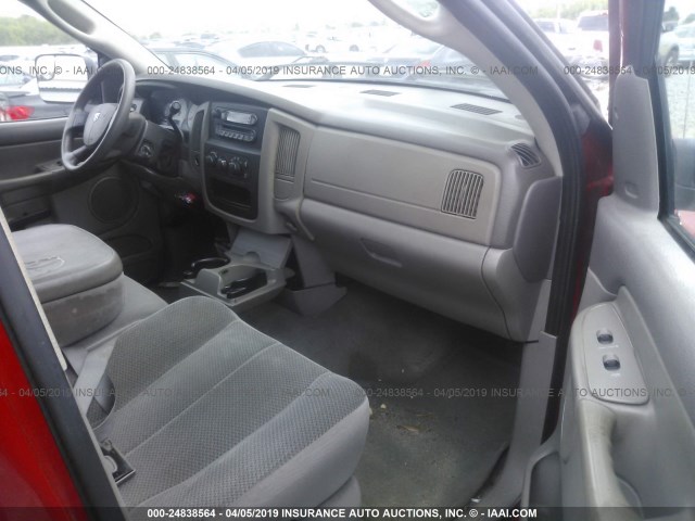 3D7KR28C75G731624 - 2005 DODGE RAM 2500 ST/SLT 红色 照片 5