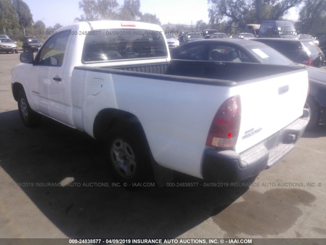 5TENX22N55Z048784 - 2005 TOYOTA TACOMA WHITE photo 3