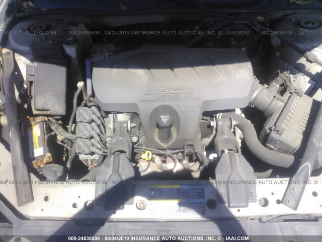 2G2WP552571100529 - 2007 PONTIAC GRAND PRIX SILVER photo 10