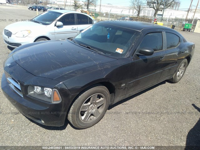 2B3KA43G76H420706 - 2006 DODGE CHARGER SE/SXT BLACK photo 2