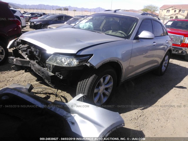 JNRAS08W64X218805 - 2004 INFINITI FX35 SILVER photo 2