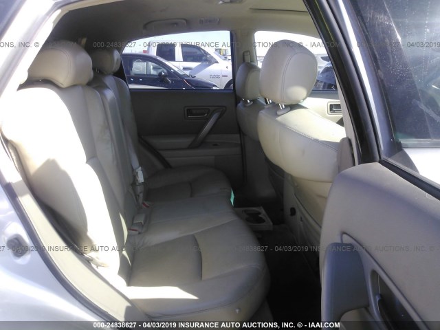 JNRAS08W64X218805 - 2004 INFINITI FX35 SILVER photo 8