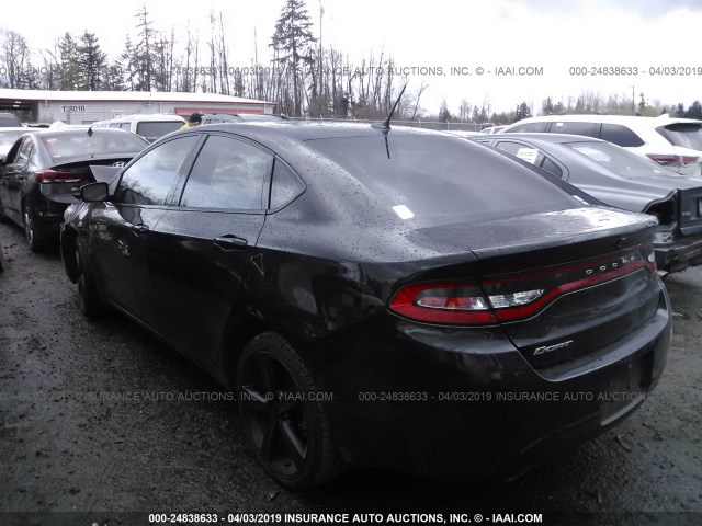 1C3CDFBB7GD565694 - 2016 DODGE DART SXT BLACK photo 3