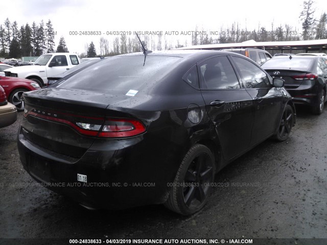 1C3CDFBB7GD565694 - 2016 DODGE DART SXT BLACK photo 4