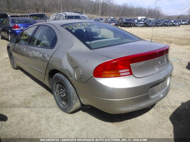 2B3HD46R62H172232 - 2002 DODGE INTREPID SE TAN photo 3