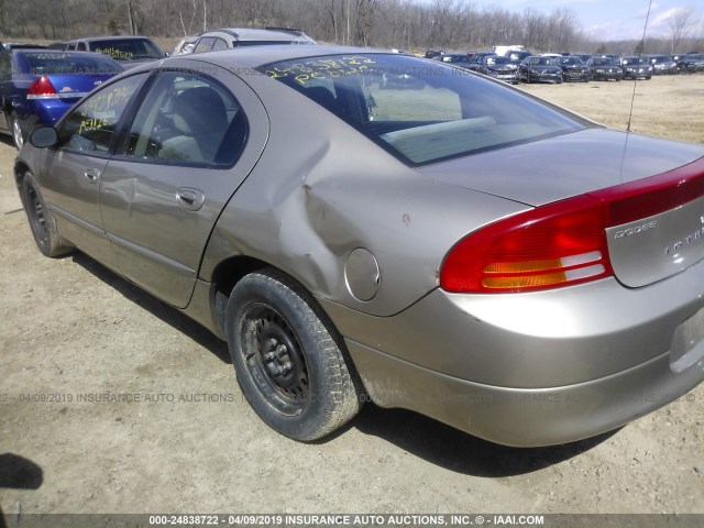 2B3HD46R62H172232 - 2002 DODGE INTREPID SE TAN photo 6