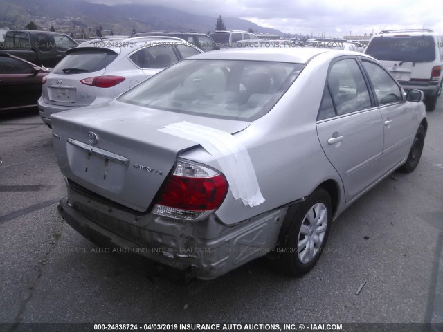 4T1BE32K06U128634 - 2006 TOYOTA CAMRY LE/XLE/SE SILVER photo 4