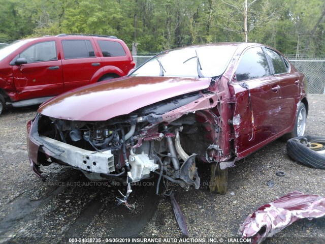 JTHBK262X65000590 - 2006 LEXUS IS 250 BURGUNDY photo 6