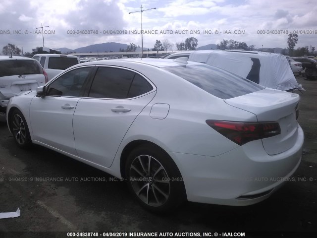 19UUB3F50FA010077 - 2015 ACURA TLX TECH WHITE photo 3