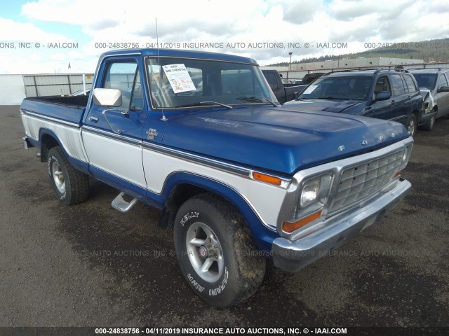 F14SRAG8507 - 1978 FORD F100 BLUE photo 1