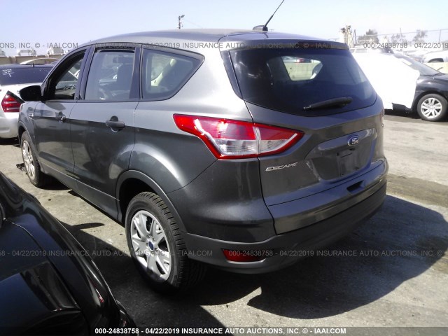 1FMCU0F77EUC45329 - 2014 FORD ESCAPE S GRAY photo 3