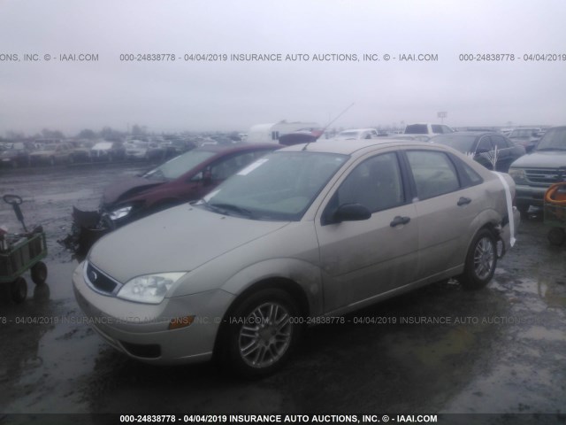 1FAFP34N57W247170 - 2007 FORD FOCUS ZX4/S/SE/SES GOLD photo 2