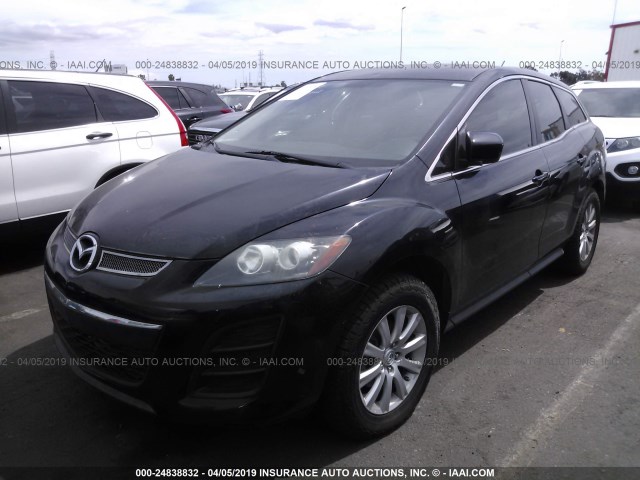 JM3ER2AM7B0388881 - 2011 MAZDA CX-7 BLACK photo 2