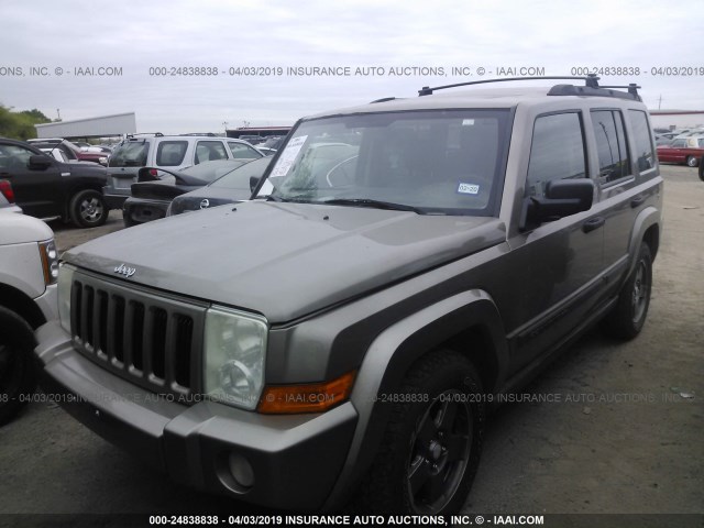 1J8HH48N56C125854 - 2006 JEEP COMMANDER BROWN photo 2