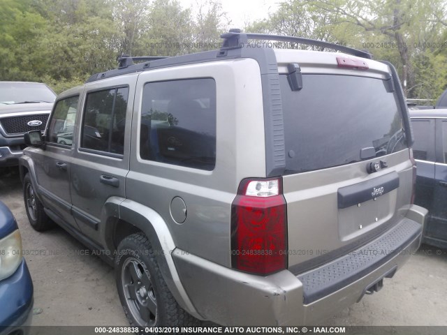 1J8HH48N56C125854 - 2006 JEEP COMMANDER BROWN photo 3