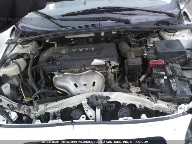 JTKDE167X80261153 - 2008 TOYOTA SCION TC WHITE photo 10