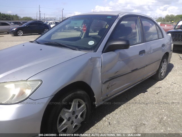 2HGES16354H547792 - 2004 HONDA CIVIC DX VP Gümüş foto 6