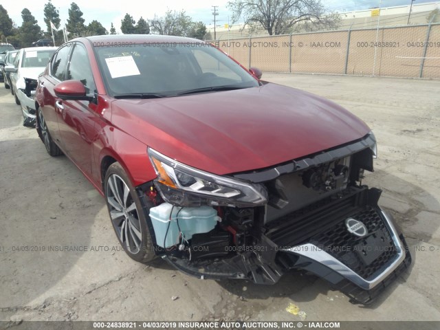 1N4BL4FV3KC140030 - 2019 NISSAN ALTIMA PLATINUM RED photo 1