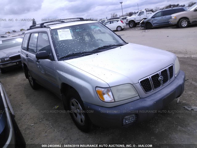 JF1SF63561H735639 - 2001 SUBARU FORESTER L SILVER photo 1