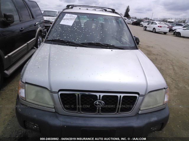 JF1SF63561H735639 - 2001 SUBARU FORESTER L SILVER photo 6