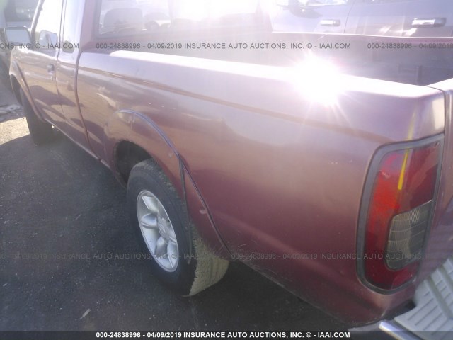 1N6DD26S21C395189 - 2001 NISSAN FRONTIER KING CAB XE RED photo 6