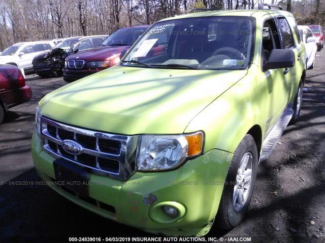 1FMCU49369KC15692 - 2009 FORD ESCAPE HYBRID GREEN photo 6