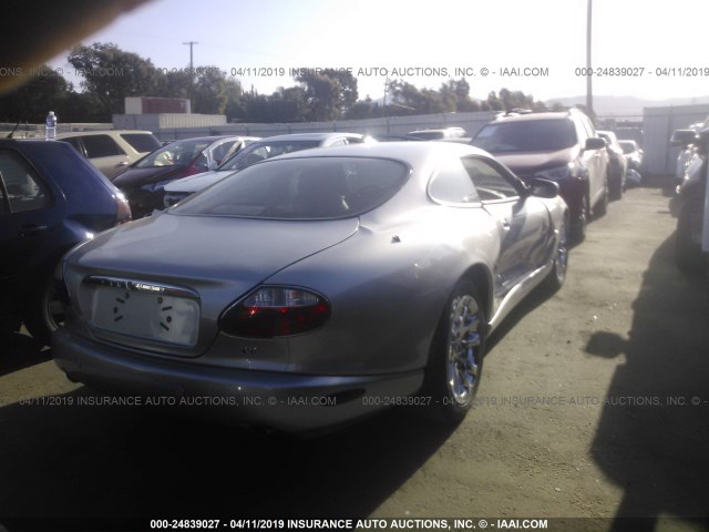 SAJDA41C71NA21323 - 2001 JAGUAR XK8 SILVER photo 4