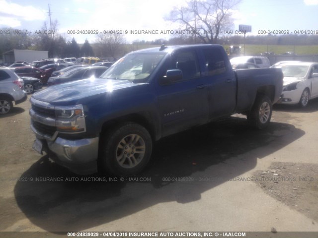 1GCVKREC7HZ192807 - 2017 CHEVROLET SILVERADO K1500 LT BLUE photo 2