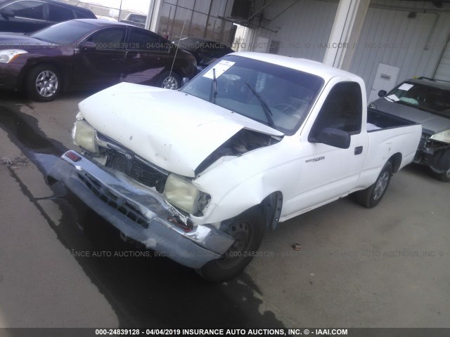 4TANL42N8VZ306360 - 1997 TOYOTA TACOMA WHITE photo 2