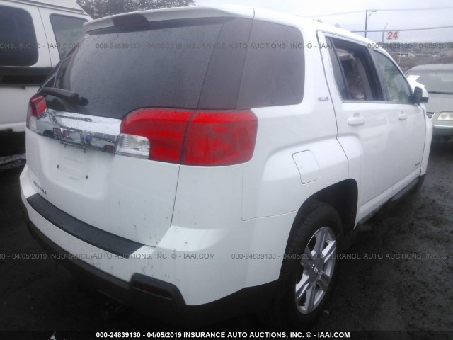 2GKALMEK4F6399738 - 2015 GMC TERRAIN SLE WHITE photo 4