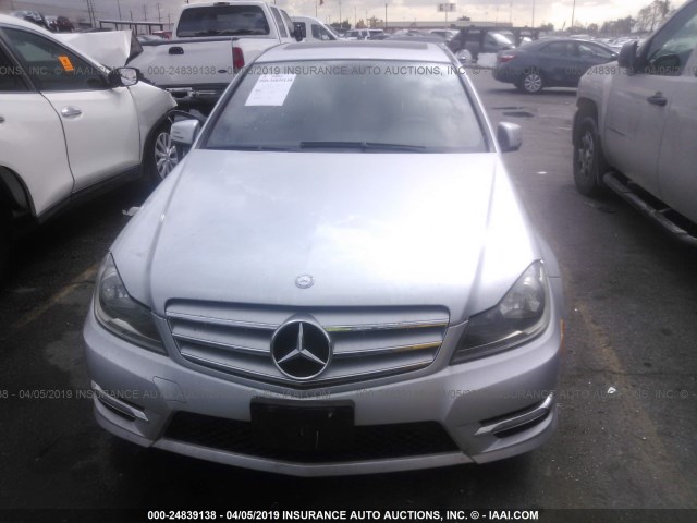 WDDGF4HBXCA634088 - 2012 MERCEDES-BENZ C 250 SILVER photo 6