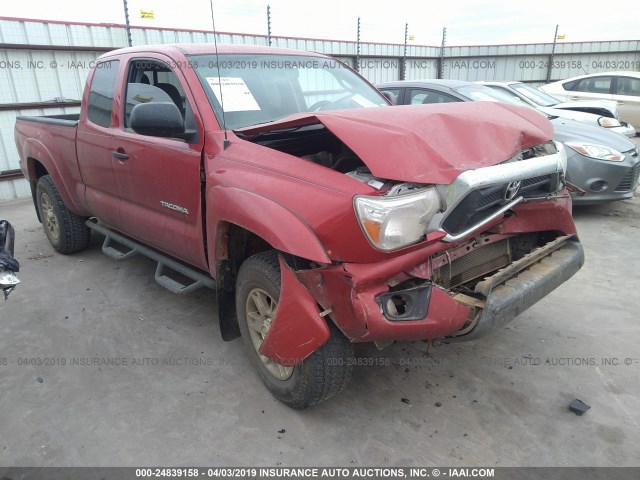 5TFTU4GN2DX037669 - 2013 TOYOTA TACOMA PRERUNNER ACCESS CAB RED photo 1