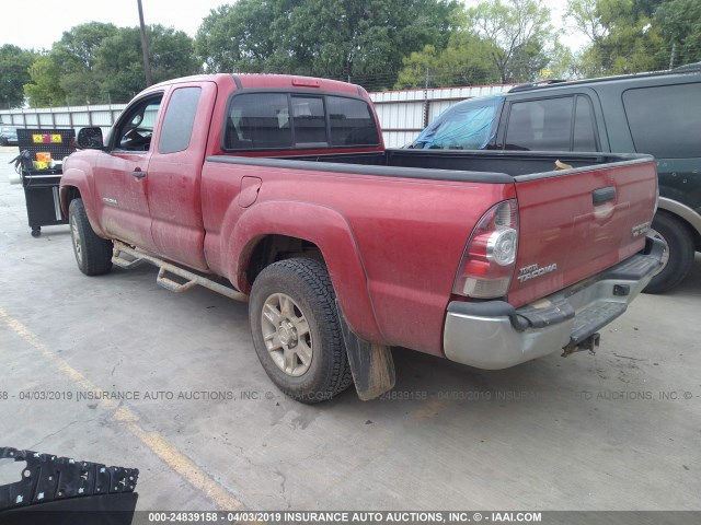 5TFTU4GN2DX037669 - 2013 TOYOTA TACOMA PRERUNNER ACCESS CAB RED photo 3