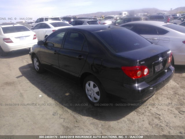 1NXBR32E38Z032157 - 2008 TOYOTA COROLLA CE/LE/S BLACK photo 3