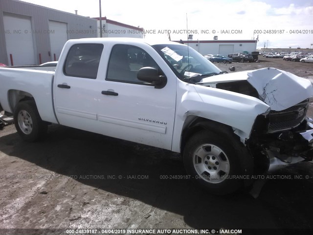 3GCPKSE73DG294280 - 2013 CHEVROLET SILVERADO K1500 LT WHITE photo 1