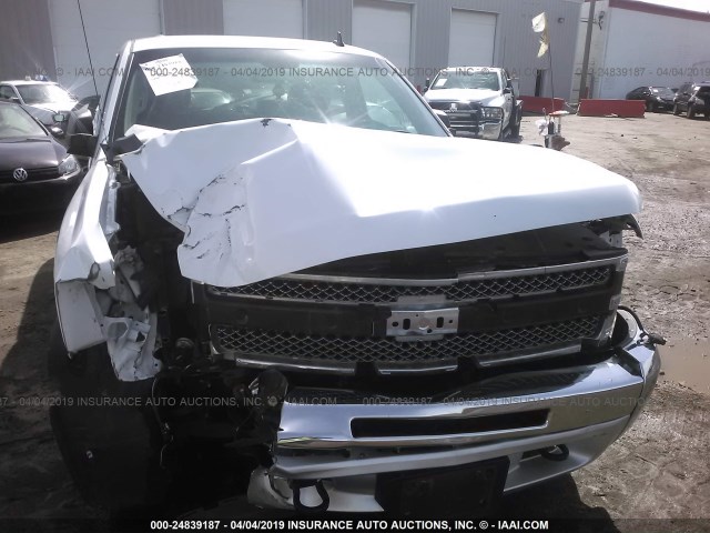 3GCPKSE73DG294280 - 2013 CHEVROLET SILVERADO K1500 LT WHITE photo 6