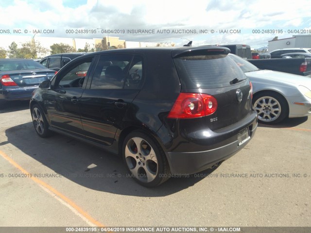 WVWGV71KX7W258526 - 2007 VOLKSWAGEN NEW GTI BLACK photo 3