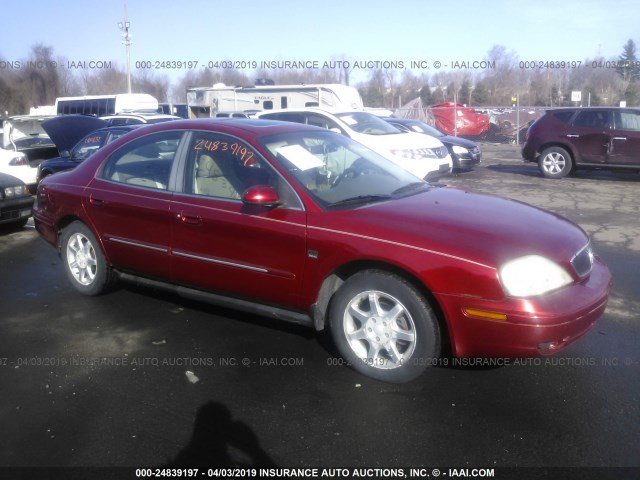 1MEFM53S5YA645109 - 2000 MERCURY SABLE LS RED photo 1