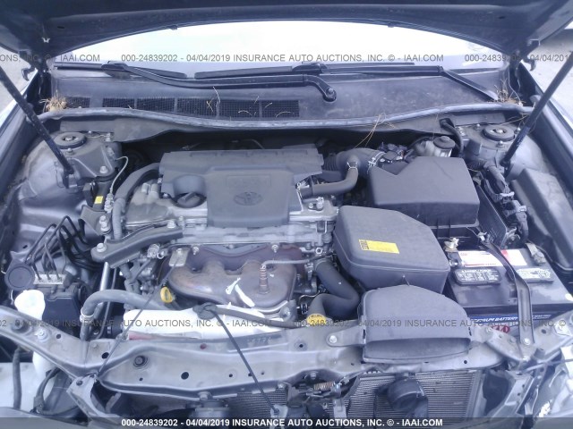 4T1BF1FK9CU061829 - 2012 TOYOTA CAMRY SE/LE/XLE GRAY photo 10