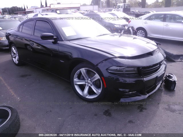 2C3CDXCT5GH186502 - 2016 DODGE CHARGER R/T BLACK photo 1